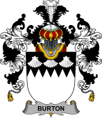 Irish Family Coat of Arms (v.25b) Burton