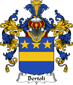 Italian Family Coat of Arms (v.25b) Bertoli