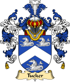 Irish Family Coat of Arms (v.25a) Tucker