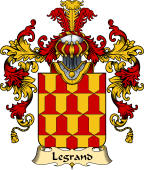 French Family Coat of Arms (v.25) Grand (le) I