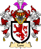 Irish Family Coat of Arms (v.25a) Lane
