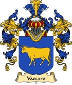 Italian Family Coat of Arms (v.25a) Vaccaro