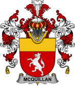 Irish Family Coat of Arms (v.25b) Quillan or McQuillan