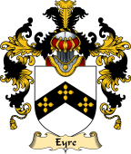 Irish Family Coat of Arms (v.25a) Eyre