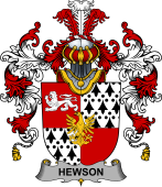 Irish Family Coat of Arms (v.25b) Hewson