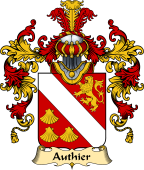 French Family Coat of Arms (v.25) Authier