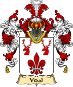 French Family Coat of Arms (v.25) Vidal