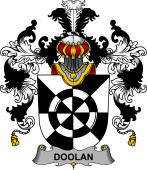 Irish Family Coat of Arms (v.25b) Doolan or O'Doolan