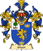 Irish Family Coat of Arms (v.25a) Greer
