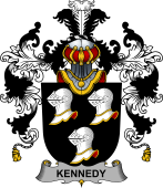 Irish Family Coat of Arms (v.25b) Kennedy or O'Kennedy