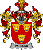 Irish Family Coat of Arms (v.25b) Parsons