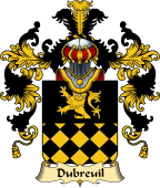 French Family Coat of Arms (v.25) Dubreuil