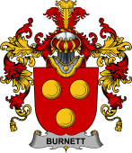 Irish Family Coat of Arms (v.25b) Burnett