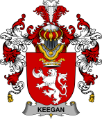Irish Family Coat of Arms (v.25b) Keegan or Egan