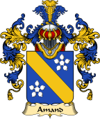 French Family Coat of Arms (v.25) Amand