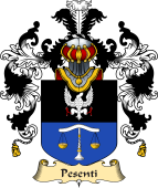 Italian Family Coat of Arms (v.25a) Pesenti