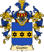 French Family Coat of Arms (v.25) Gautier