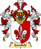 Irish Family Coat of Arms (v.25a) Sarsfield