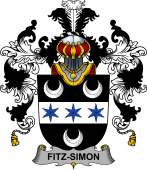 Irish Family Coat of Arms (v.25b) Fitz-Simon