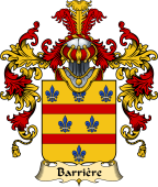 French Family Coat of Arms (v.25) Barrière