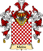 French Family Coat of Arms (v.25) Moine