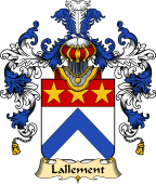 French Family Coat of Arms (v.25) Lallement