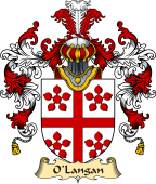 Irish Family Coat of Arms (v.25a) O'Langan