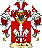 French Family Coat of Arms (v.25) Brochard