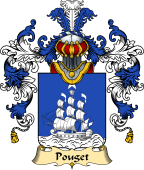 French Family Coat of Arms (v.25) Pouget