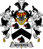 Irish Family Coat of Arms (v.25b) McPierce or Pierce