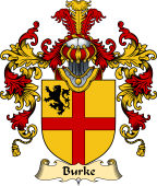 Irish Family Coat of Arms (v.25a) Burke
