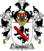Irish Family Coat of Arms (v.25b) Burnell