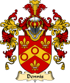 Irish Family Coat of Arms (v.25a) Dennis
