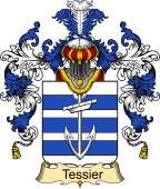 French Family Coat of Arms (v.25) Tessier