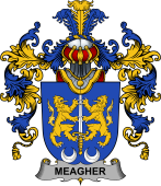 Irish Family Coat of Arms (v.25b) Meagher or O'Maher