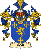 Irish Family Coat of Arms (v.25a) Wall