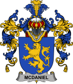 Irish Family Coat of Arms (v.25b) McDaniel or Daniel