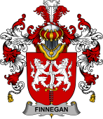 Irish Family Coat of Arms (v.25b) Finnegan or O'Finnegan