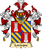 French Family Coat of Arms (v.25) Larocque