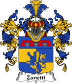 Italian Family Coat of Arms (v.25b) Zanetti