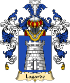 French Family Coat of Arms (v.25) Lagarde