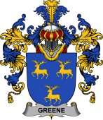 Irish Family Coat of Arms (v.25b) Greene