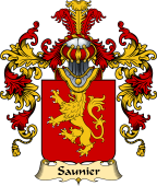 French Family Coat of Arms (v.25) Saunier