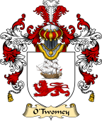 Irish Family Coat of Arms (v.25a) O'Twomey or Tuama