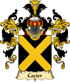French Family Coat of Arms (v.25) Cazier
