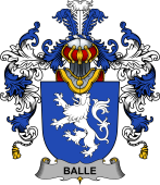 Irish Family Coat of Arms (v.25b) Balle