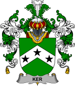 Irish Family Coat of Arms (v.25b) Ker