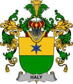 Irish Family Coat of Arms (v.25b) Haly or O'Haly