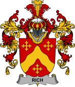 Irish Family Coat of Arms (v.25b) Rich