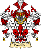 French Family Coat of Arms (v.25) Boutillier